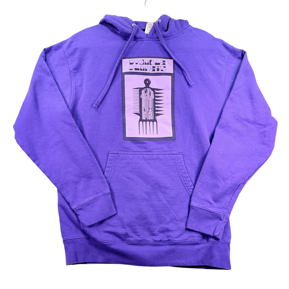 Digable Planets Purple Graphic Hoodie M Ind Trading Co Hip Hop Band Merch Rare
